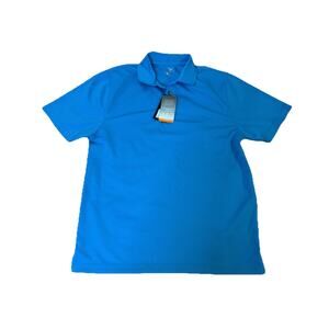 Men’s Size Medium Beverly Polo Club Bright Blue Polo Shirt NWT